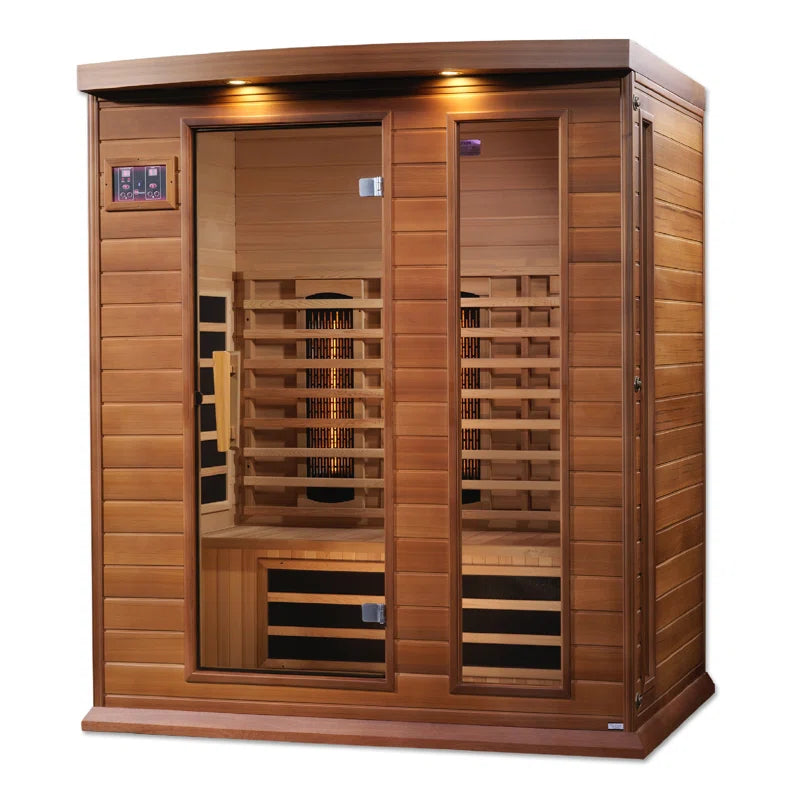 3 - Person Bluetooth Compatible FAR Infrared Sauna in Cedar