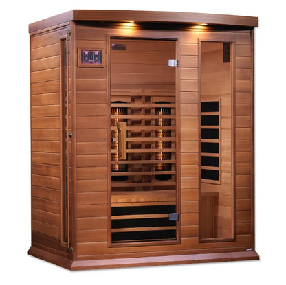 3 - Person Bluetooth Compatible FAR Infrared Sauna in Cedar