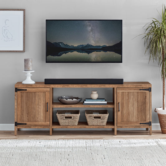 Farmhouse TV Stand for Tvs up to 70", Espresso