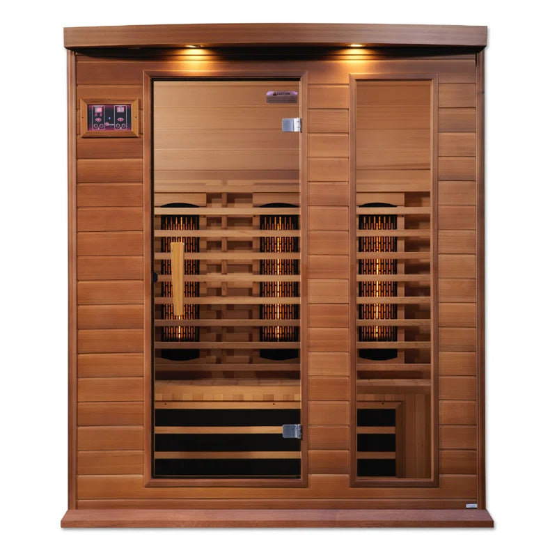 3 - Person Bluetooth Compatible FAR Infrared Sauna in Cedar