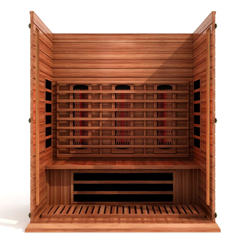 3 - Person Bluetooth Compatible FAR Infrared Sauna in Cedar