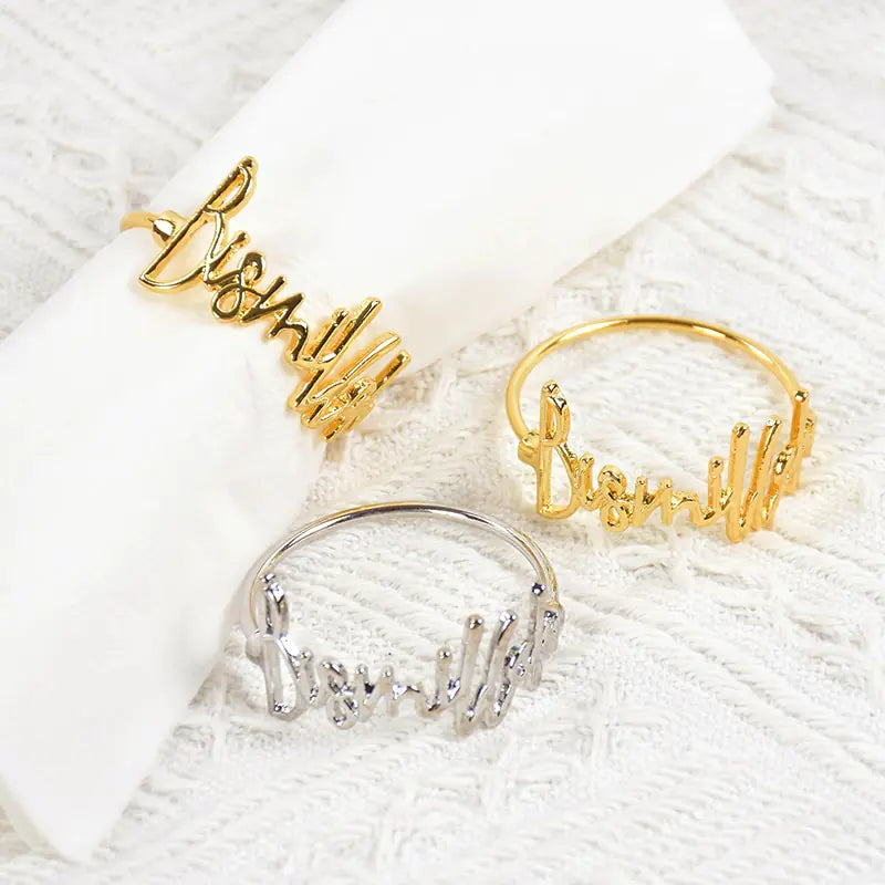 Eid Mubarak Muslim Napkin Rings